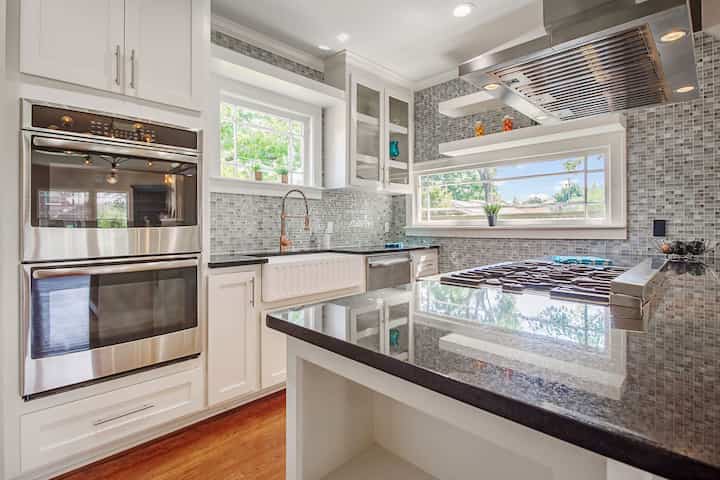 Installed granite countertops for a kitchen upgrade in Syracuse, NY.